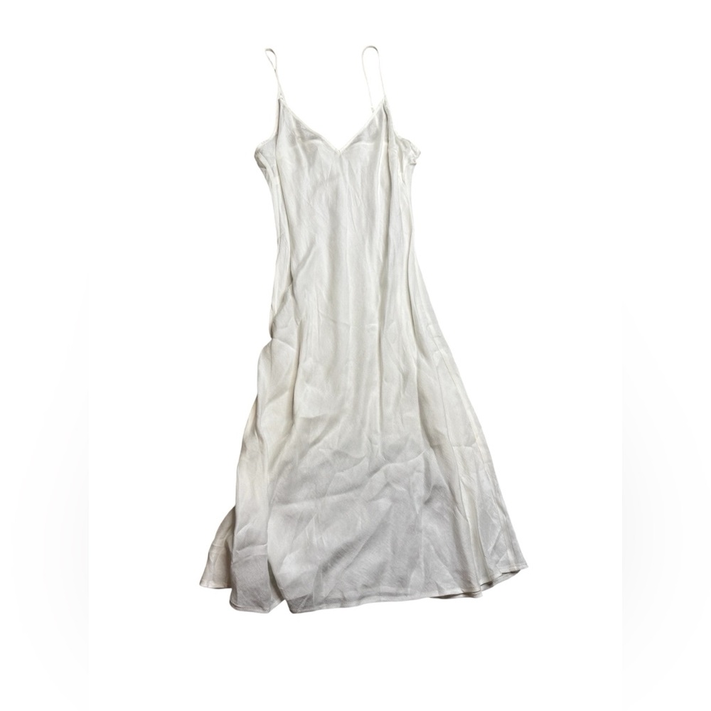 🤍✨ Cult Gaia 100% Viscose White Sheer Slip Dress‎ Medium ✨🤍
